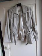 Es Deri lichtbeige leren jackje nieuw maat L/40, Kleding | Dames, Maat 38/40 (M), Beige, Nieuw, Ophalen of Verzenden