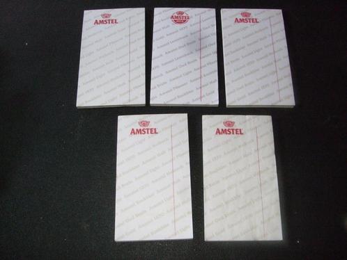 Amstel notepads / notitieboekje (nr.2) 5 stuks, Verzamelen, Biermerken, Nieuw, Overige typen, Amstel, Ophalen of Verzenden