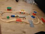 Houten treinset met accesoires, Ophalen of Verzenden, Zo goed als nieuw, Overige typen