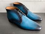 Handpainted herenschoenen maat 43 nieuw in doos, Magnanni, Blauw, Nieuw, Ophalen of Verzenden