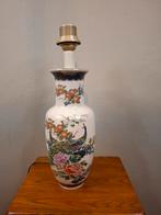 Vintage Chinese Vaas Tafellamp, Gebruikt, Vintage, Ophalen of Verzenden, Glas