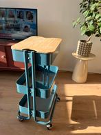 Ikea Raskog Trolley met houten plank, Ophalen, Zo goed als nieuw