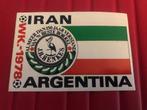 ⚽ Sticker Iran - Argentina WK 1978 ⚽, Ophalen of Verzenden, Overige typen
