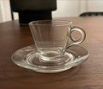 Lavazza Mio Glazen Kopjes en Schotels - Set, Huis en Inrichting, Ophalen, Gebruikt, Glas, Effen