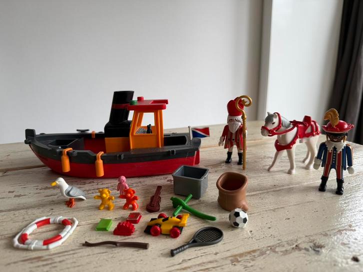 stoomboot van Sinterklaas en Piet PLAYMOBIL 5206, Kinderen en Baby's, Speelgoed | Playmobil, Gebruikt, Ophalen of Verzenden