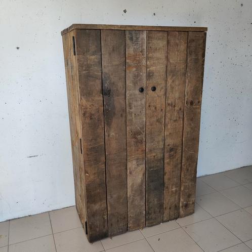 Unieke kast van wagon delen hout, Huis en Inrichting, Kasten | Overige, Gebruikt, Ophalen
