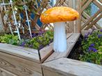 schitterende mooie handgeblazen glazen paddestoel, Verzamelen, Beelden en Beeldjes, Ophalen of Verzenden, Zo goed als nieuw, Mens