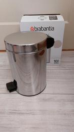 brabantia pedaalemmer 3 ltr  met kunstof binnen emmer, Met pedaal, Ophalen of Verzenden, Zo goed als nieuw, Minder dan 10 liter