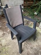 Tuinstoelen - Kunststof met Textileen set van 11, Tuin en Terras, Tuinstoelen, Ophalen, Gebruikt, Kunststof