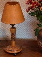 Art Deco tafellamp Amsterdamse School, Gebruikt, Ophalen of Verzenden, Minder dan 50 cm, Art Decp