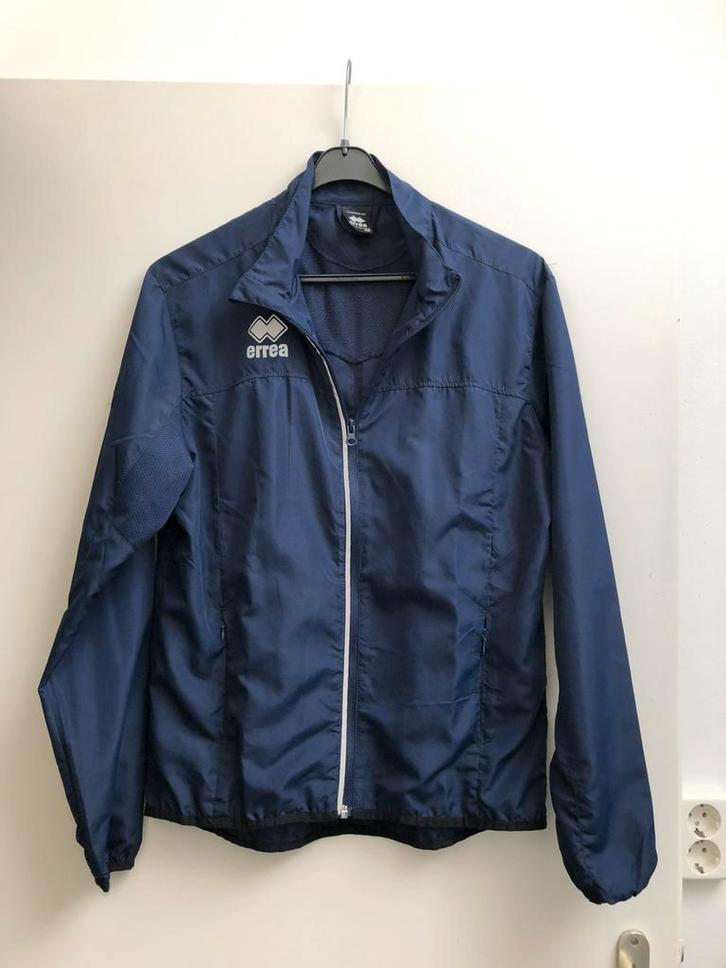 Errea fijn en mooi sportjack XS, Kleding | Heren, Sportkleding, Zo goed als nieuw, Algemeen, Maat 46 (S) of kleiner, Blauw, Ophalen of Verzenden