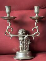 Kandelaar  met wapen van Amsterdam., Ophalen of Verzenden, Koper of Brons