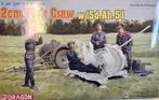Coelianmodels, Dragon 6368, Flak crew + wagen, 1/35, € 22,99, Ophalen of Verzenden, Nieuw, 1:35 tot 1:50, Figuur of Figuren