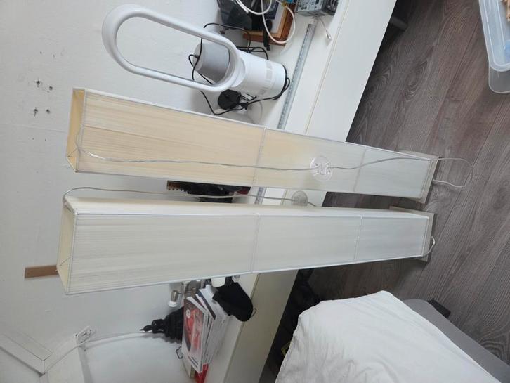 2 staande lampen, Huis en Inrichting, Lampen | Losse lampen, Gebruikt, 30 tot 60 watt, E27 (groot), Ophalen
