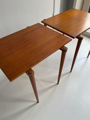 Teakhouten nesting bijzettafels Opal Furniture beschikbaar voor biedingen