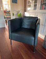 Stoel Ikea zwart leer, Ophalen, Zo goed als nieuw, Leer, 50 tot 75 cm