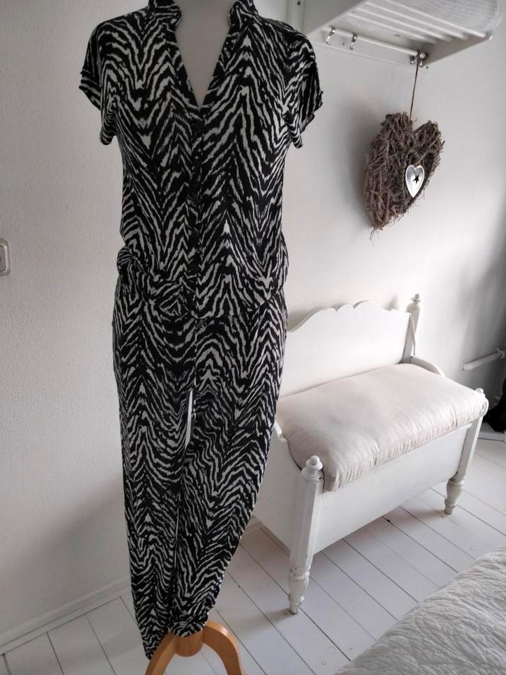 Jumpsuit GEISHA zwart wit mt.S, Kleding | Dames, Jumpsuits, Zo goed als nieuw, Maat 36 (S), Zwart, Verzenden