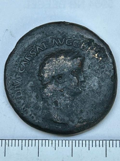 Super zeldzame sestertius Nero DECVRSIO, Postzegels en Munten, Munten | Nederland, 10 cent, Vóór koninkrijk, Ophalen of Verzenden