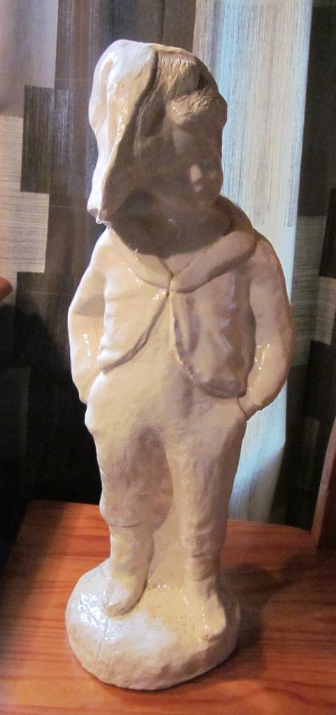 beeld kruimeltje standbeeld jongen groot harry kind kerst en, Antiek en Kunst, Curiosa en Brocante, Ophalen