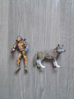 Schleich strijder met wolf, Ophalen of Verzenden, Zo goed als nieuw