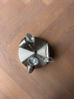 Plafond lamp met 3 spotjes, Ophalen, Gebruikt, Metaal