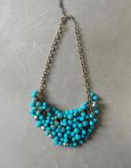Ketting blauw, Sieraden, Tassen en Uiterlijk, Ophalen of Verzenden, Zo goed als nieuw, Blauw, Overige materialen