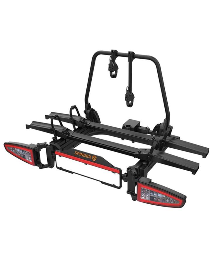 Spinder SC2 voor buscamper, ZGAN, Auto diversen, Fietsendragers, Zo goed als nieuw, Trekhaakdrager, 2 fietsen, Brede banden, Elektrische fiets