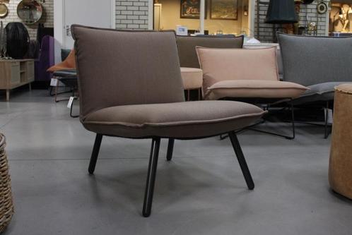Luxe fauteuil Blizzard Jess Design metaal & stof bruin, Huis en Inrichting, Fauteuils, Zo goed als nieuw, Metaal, Stof, 50 tot 75 cm