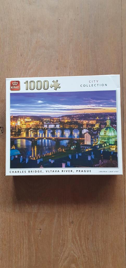 King Legpuzzel 1000st - Praag Nieuw, Hobby en Vrije tijd, Denksport en Puzzels, Nieuw, Legpuzzel, 500 t/m 1500 stukjes, Ophalen of Verzenden