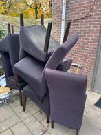 Gratis 6 eetkamerstoelen - Z.s.m. ophalen!, Huis en Inrichting, Stoelen, Ophalen, Gebruikt, Zwart, Vijf, Zes of meer stoelen