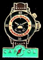 Capitol ~Paris Dakar horloge pin, Ophalen of Verzenden, Nieuw, Sport, Speldje of Pin