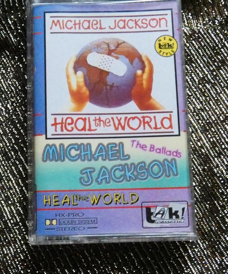 Michael Jackson- The ballads.Heal the world.MC, Cd's en Dvd's, Cassettebandjes, Gebruikt, Pop, 1 bandje, Ophalen