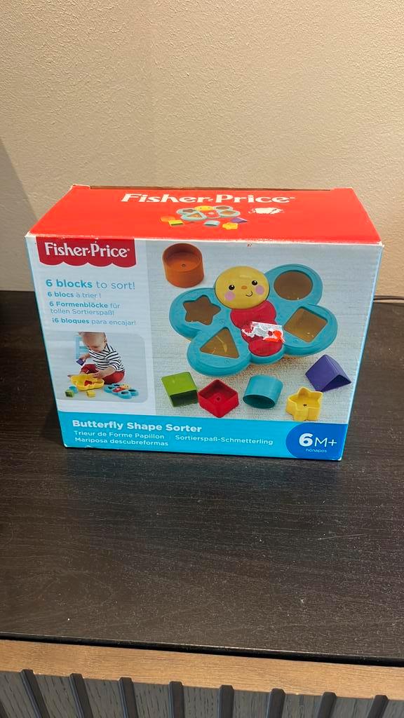 Fisher-Price Vlinder Vormenstoof, Kinderen en Baby's, Speelgoed | Educatief en Creatief, Zo goed als nieuw, Ophalen of Verzenden