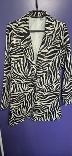 Blazer zebra print, Zwart, Ophalen of Verzenden, Zo goed als nieuw, Jasje