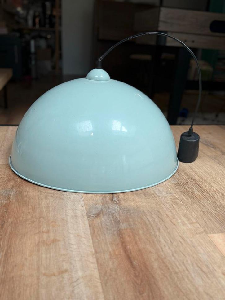 Groene Maisons du Monde grote hanglamp, Huis en Inrichting, Lampen | Hanglampen, Gebruikt, Minder dan 50 cm, Metaal, Ophalen