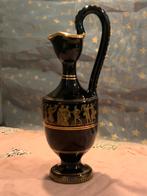 Vintage Neofitou Keramik Hand Made in Greece 24K Gold Vase, Antiek en Kunst, Antiek | Vazen, Ophalen of Verzenden