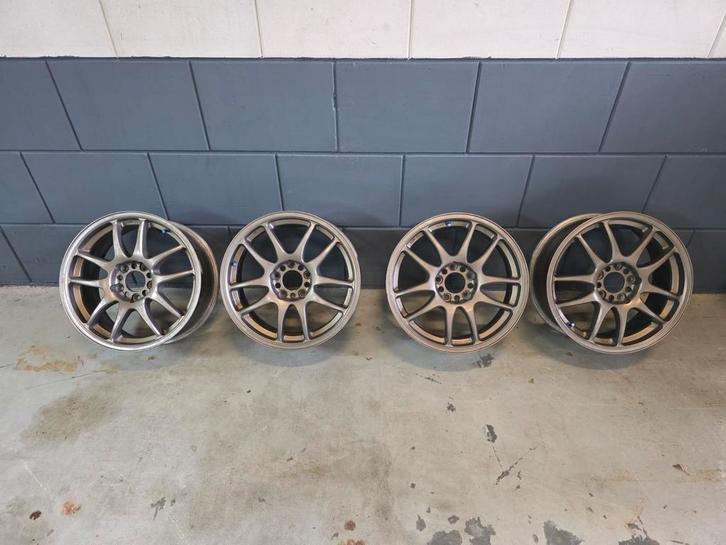 Work Emotion CR-Kai – 17x7J ET42 – 5x114.3 – Bronze, Auto diversen, Tuning en Styling, Ophalen of Verzenden