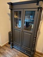 Te koop vitrine kast met glas, Antiek en Kunst, Ophalen of Verzenden