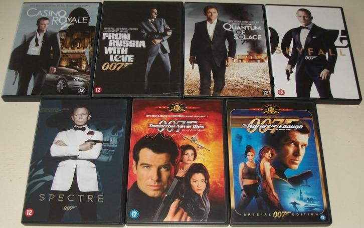 Dvd *** JAMES BOND *** 7 stuks, Cd's en Dvd's, Dvd's | Actie, Zo goed als nieuw, Actie, Vanaf 12 jaar, Ophalen of Verzenden
