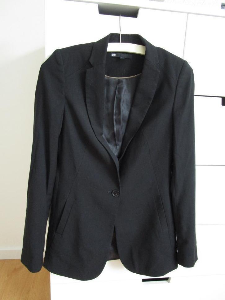 WE - zwart kolbert jasje maat XS, Kleding | Dames, Jasjes, Kostuums en Pakken, Zo goed als nieuw, Jasje, Maat 34 (XS) of kleiner