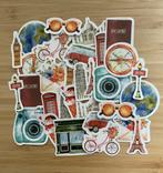 Reizen, travel, paspoort, zonnebril,vakantie stickers, Verzenden, Nieuw, Meerdere stickers