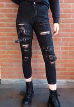 Ripped skinny jeans zwart maat S, Zwart, Ophalen of Verzenden, Zo goed als nieuw, W28 - W29 (confectie 36)