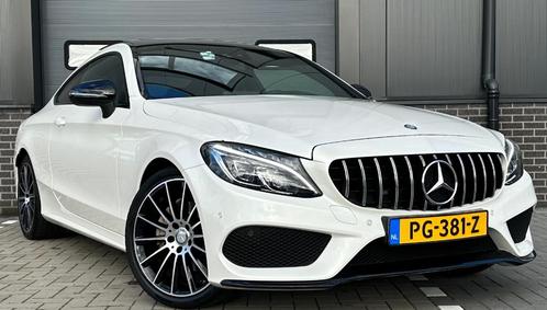 Mercedes Benz C 200 AMG Coupe BlackLabel AUT Pearl White /NL, Auto's, Mercedes-Benz, Particulier, C-Klasse, ABS, Achteruitrijcamera