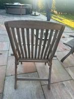 2 Teakhouten Tuinstoelen - Inklapbaar, Ophalen, Gebruikt, Teakhout, Inklapbaar