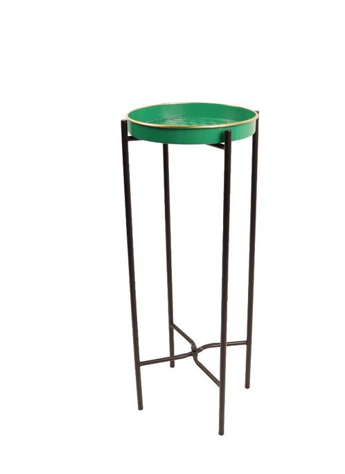 Bijzettafel Mica Decorations, Huis en Inrichting, Tafels | Bijzettafels, Nieuw, Rond, 45 tot 60 cm, Minder dan 55 cm, Metaal of Aluminium