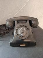 Zwarte bakelieten telefoon PTT, Telecommunicatie, Vaste telefoons | Niet Draadloos, Ophalen of Verzenden, Zo goed als nieuw