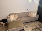 Taupe kleurige hoekbank - zo goed als nieuw!, Huis en Inrichting, Banken | Bankstellen, Ophalen, Hoekbank, Zo goed als nieuw, Stof
