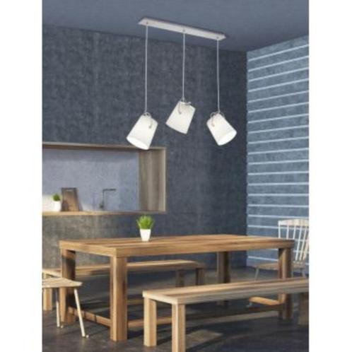 TRIO MERAN NIEUWE MOOIE HANGLAMPEN -- VAN  161  VOOR  -24.95, Huis en Inrichting, Lampen | Hanglampen, Nieuw, 75 cm of meer, Metaal