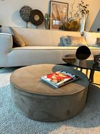 Woood Sara Velvet Poef Khaki, Ophalen, Rond, 75 tot 100 cm, Zo goed als nieuw