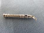 Antiek hangertje van een fluit in 835 karaat zilver, Ophalen of Verzenden, Zilver, Hanger